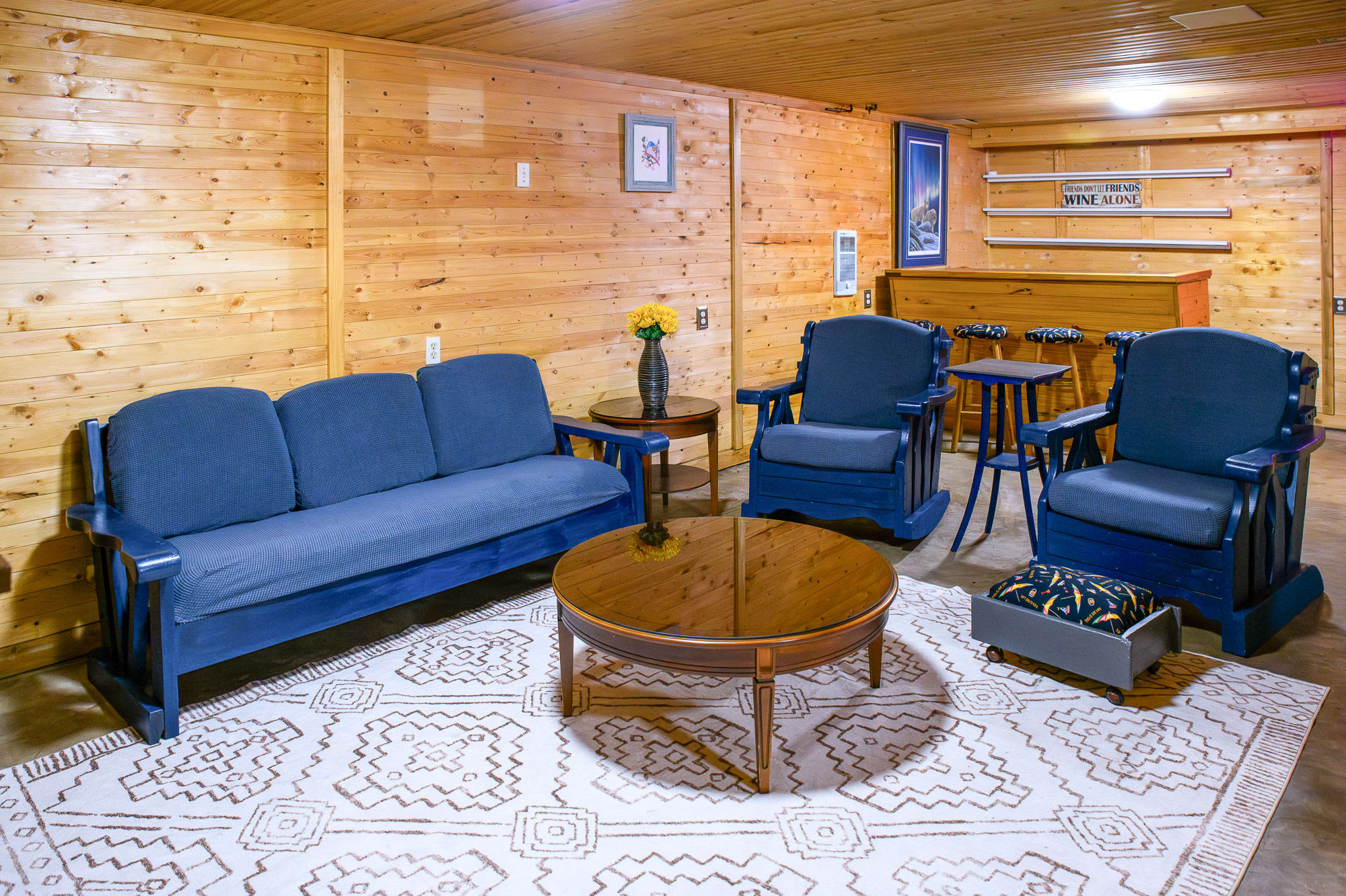 downstairs living room lounge