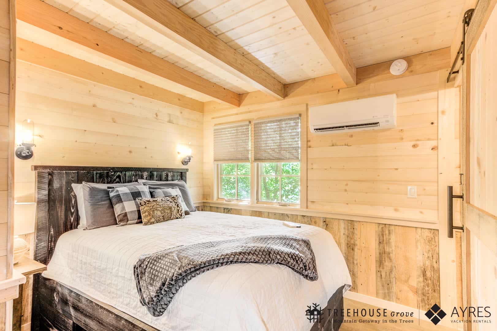 Main floor bedroom with heating & air conditioning
