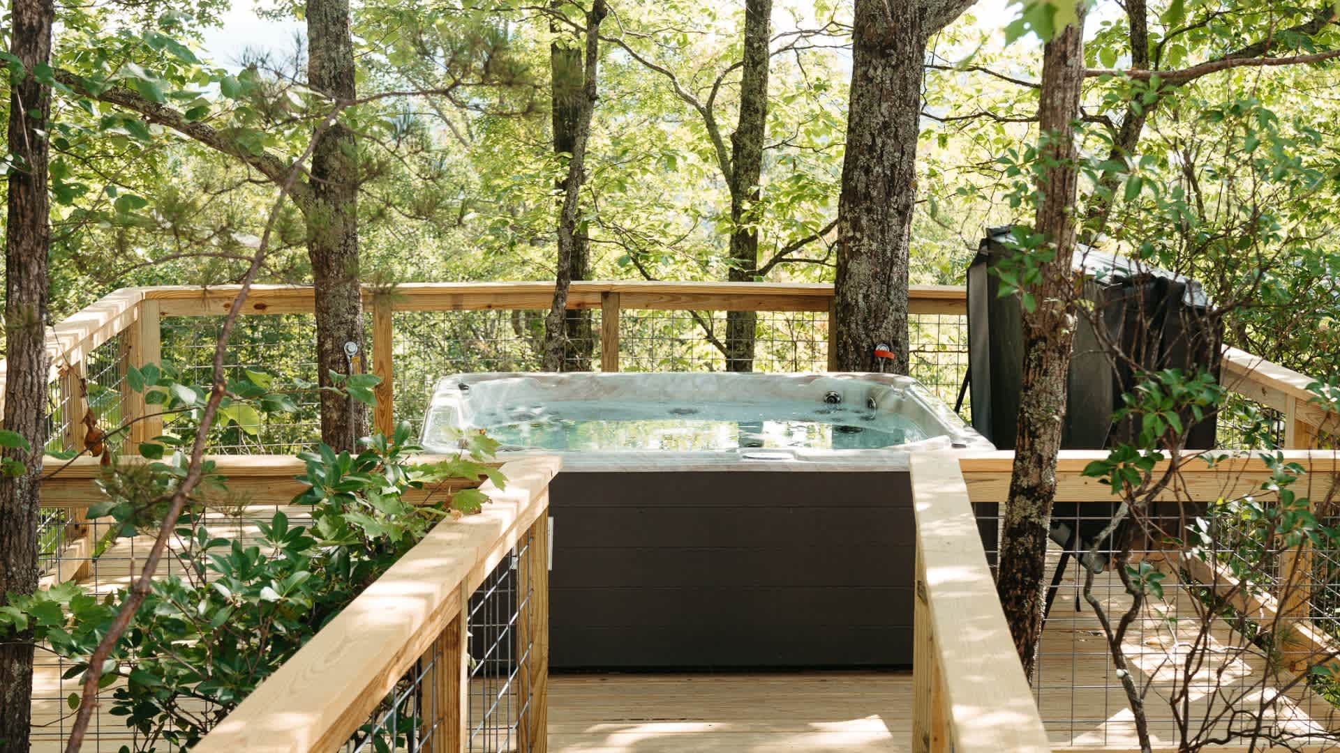Hot tub access (Spring/Summer)