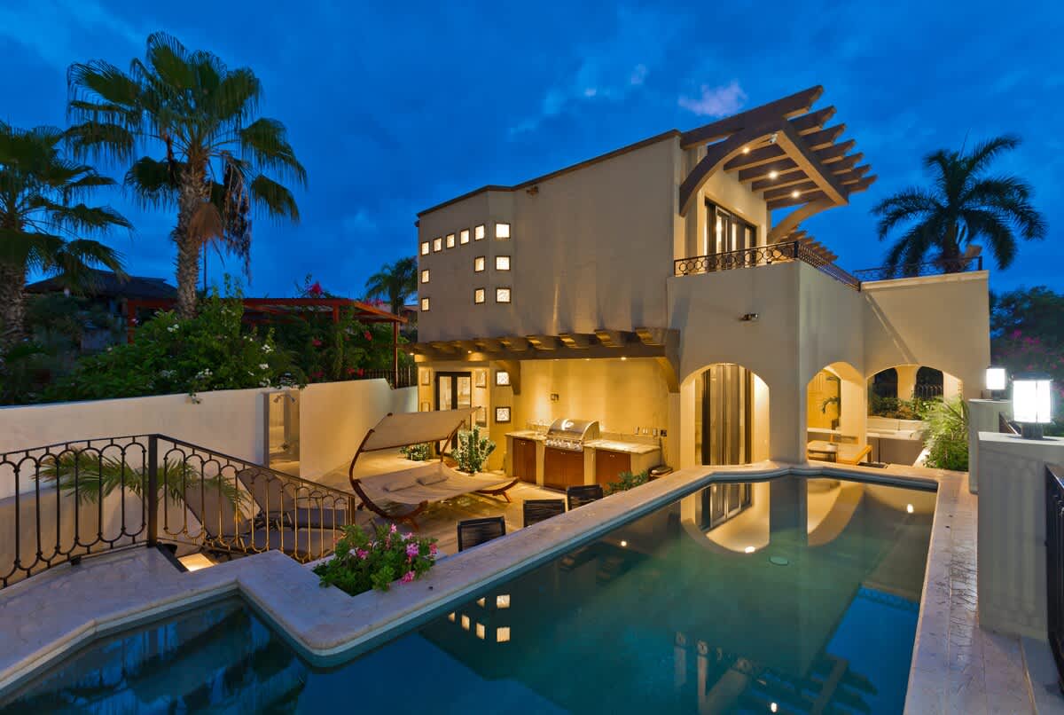 Outdoor Pool, Suntan, Dining, and Living (Lounge) Area accessed from lower Suite.