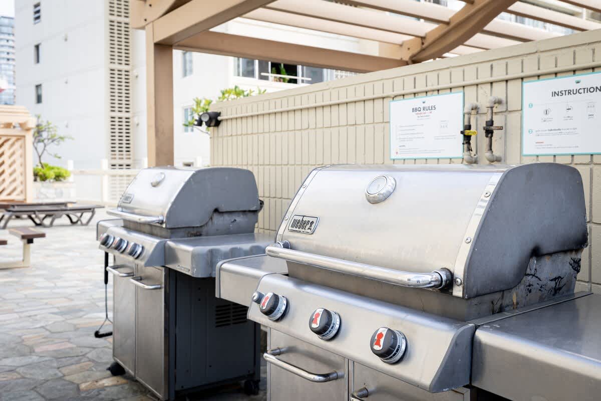 BBQ spot on the 6th floor of the building 