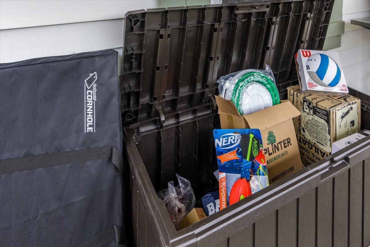 Our box of outdoor games is sure to be a hit with your group.