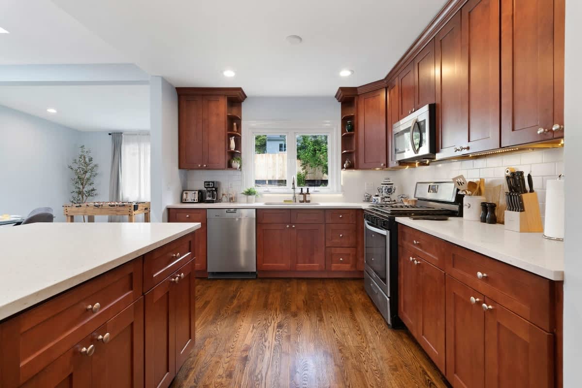 Fully stocked kitchen