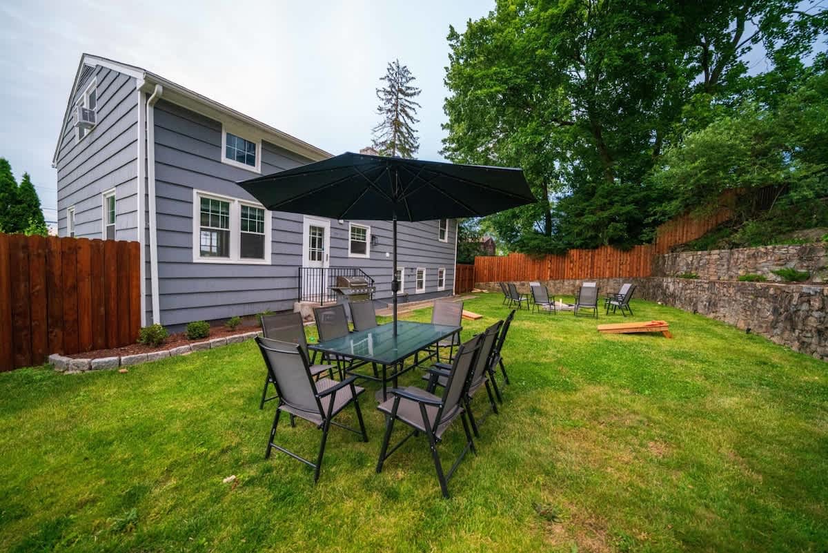 Outdoor dinning table for 8 people