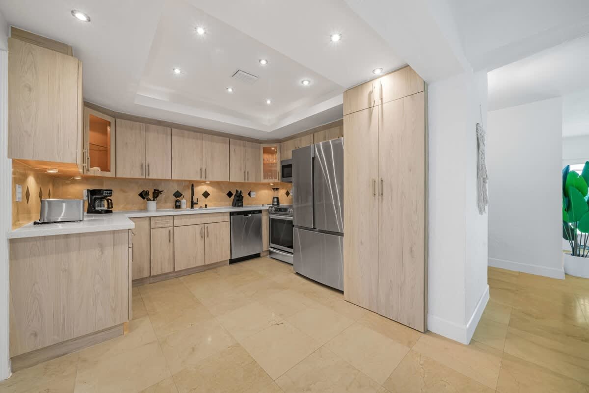 Kitchen fully stocked