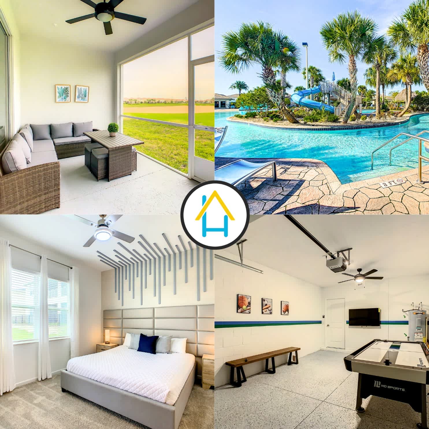 Dreamy ThemedRoom/GameRoom/Waterpark — Four Corners, FL — vacation rental