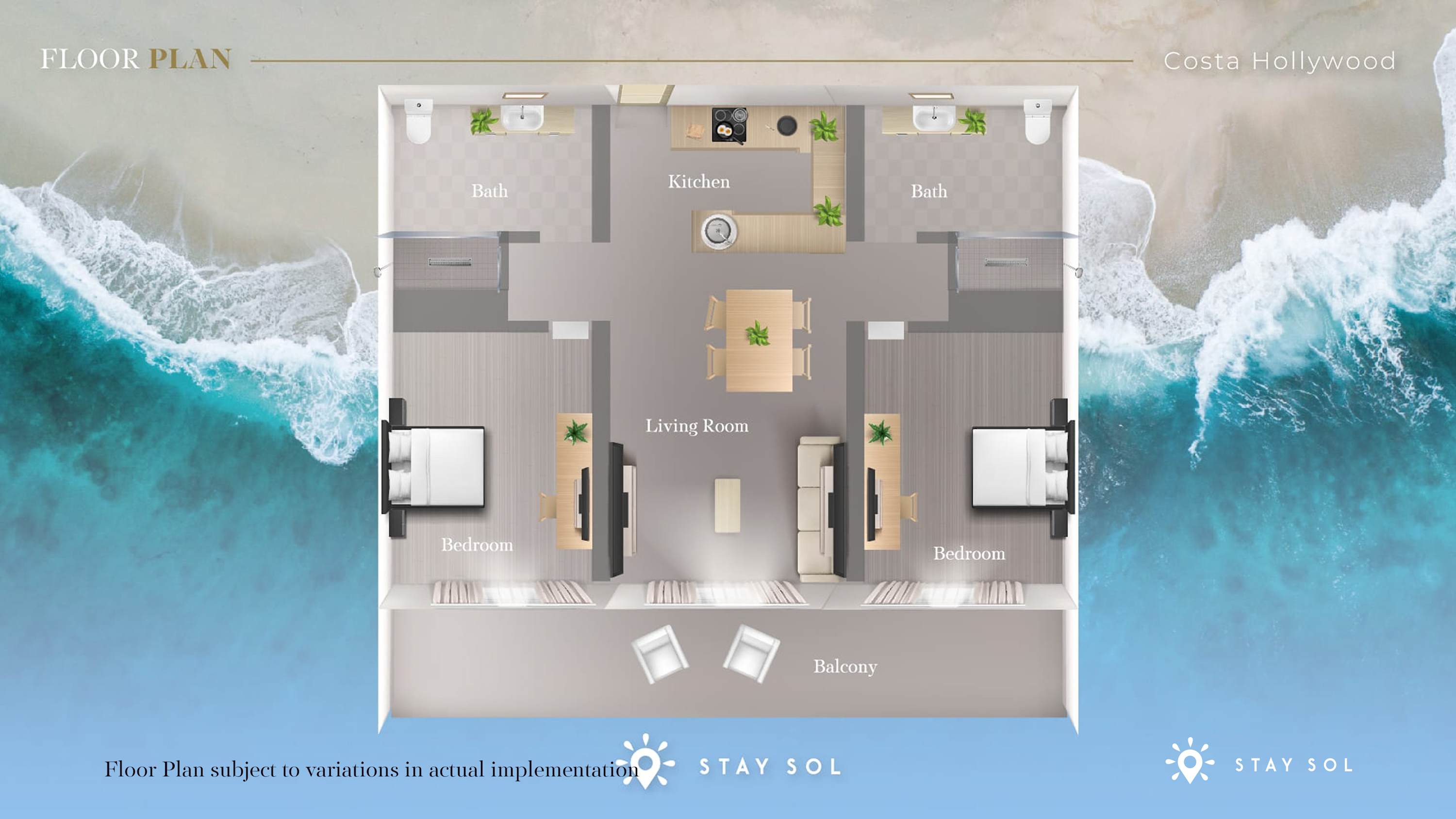 2BR Apt w/ Gym, Pool & Perks Hollywood