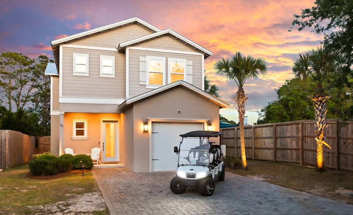 Exterior: On-site parking for 4 vehicles (all in driveway)