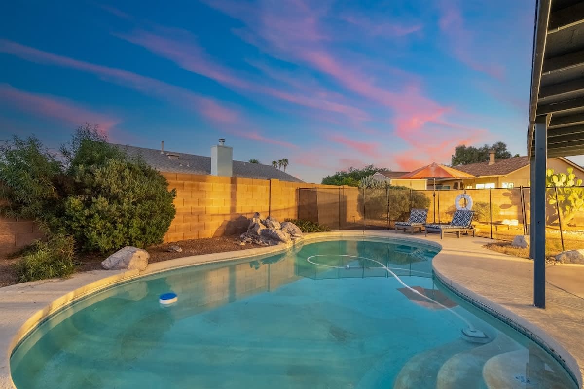Sparkling Pool | Grill | Backyard Lounge | Oro Val — Tucson, AZ — vacation rental