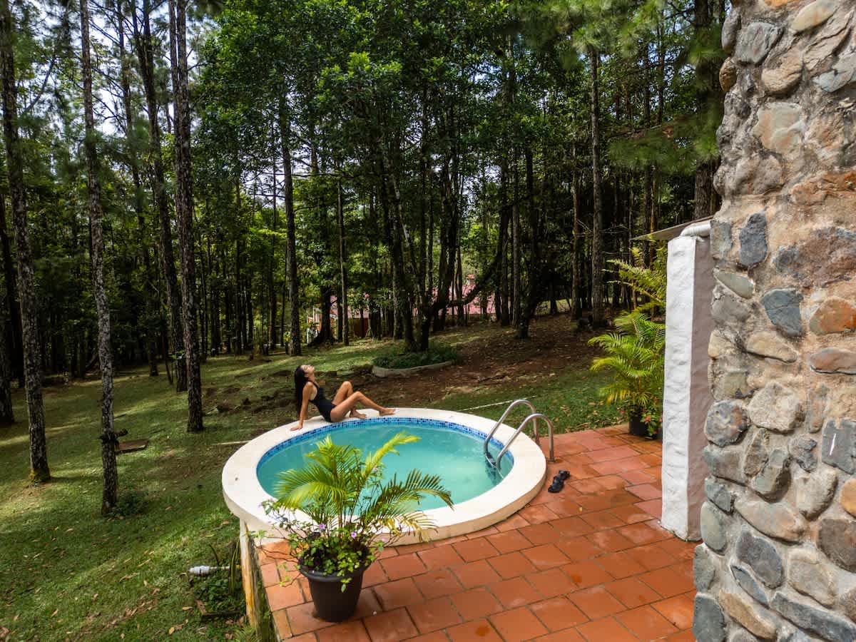 Private pool, bonfire and hot tub in Cerro Azul