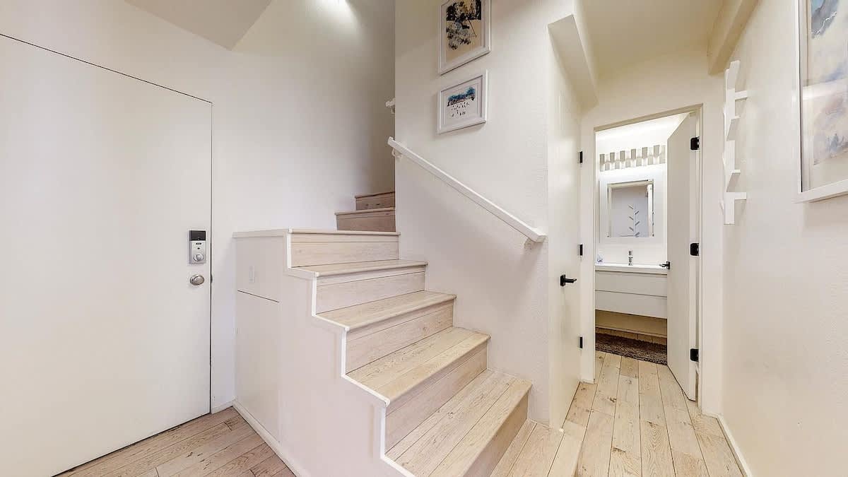 Stairs leading to loft