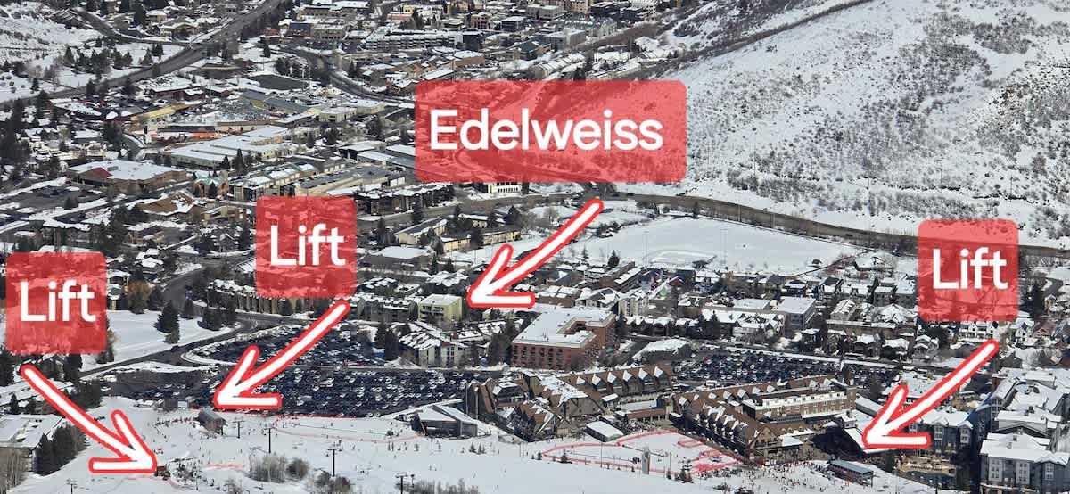Condo Location to Lifts
