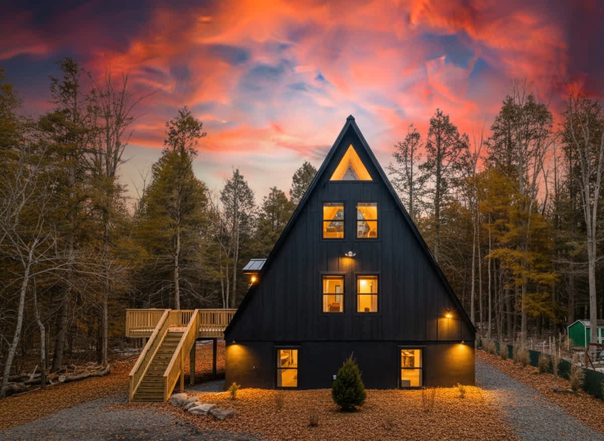 A-Frame Cabin | Hot Tub | Theater & Game Lounge