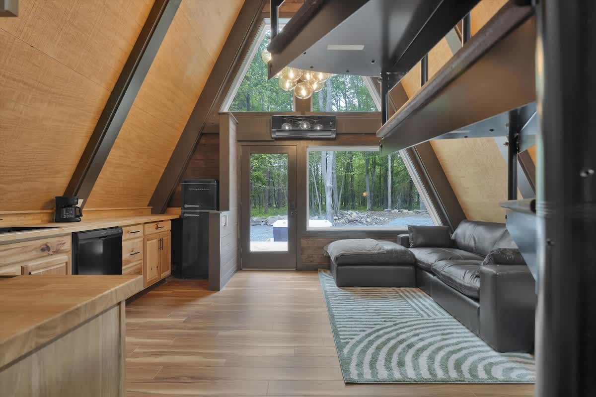 Modern New A-Frame Cabin | Hot Tub | Big Bass Lake