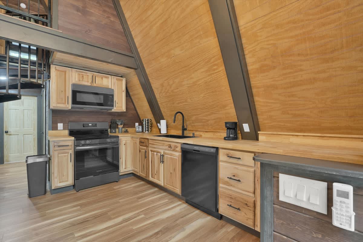 Modern New A-Frame Cabin | Hot Tub | Big Bass Lake
