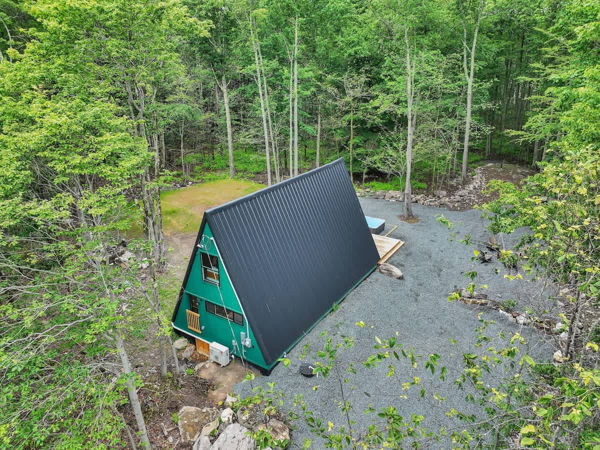 Modern New A-Frame Cabin | Hot Tub | Big Bass Lake