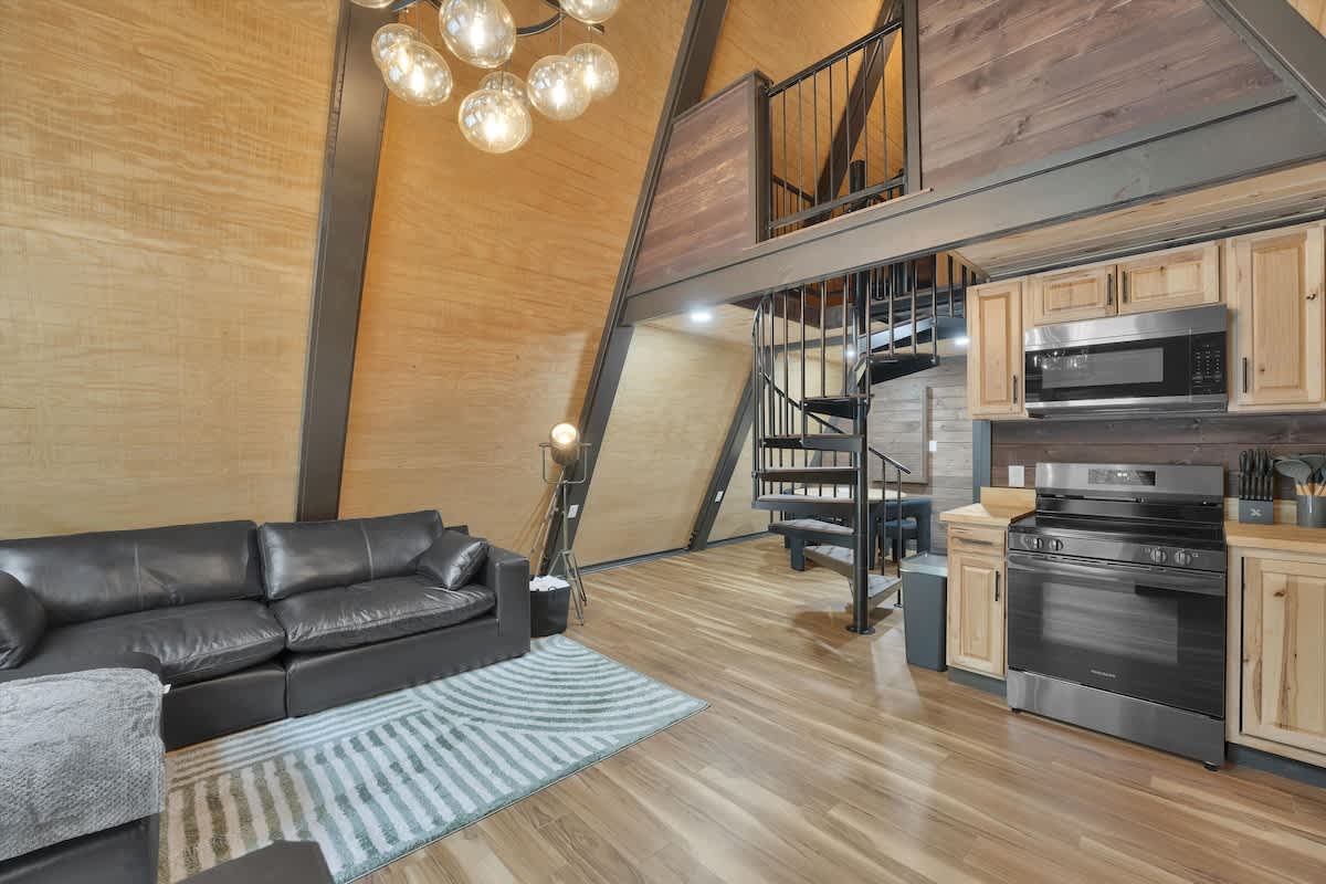 Modern New A-Frame Cabin | Hot Tub | Big Bass Lake