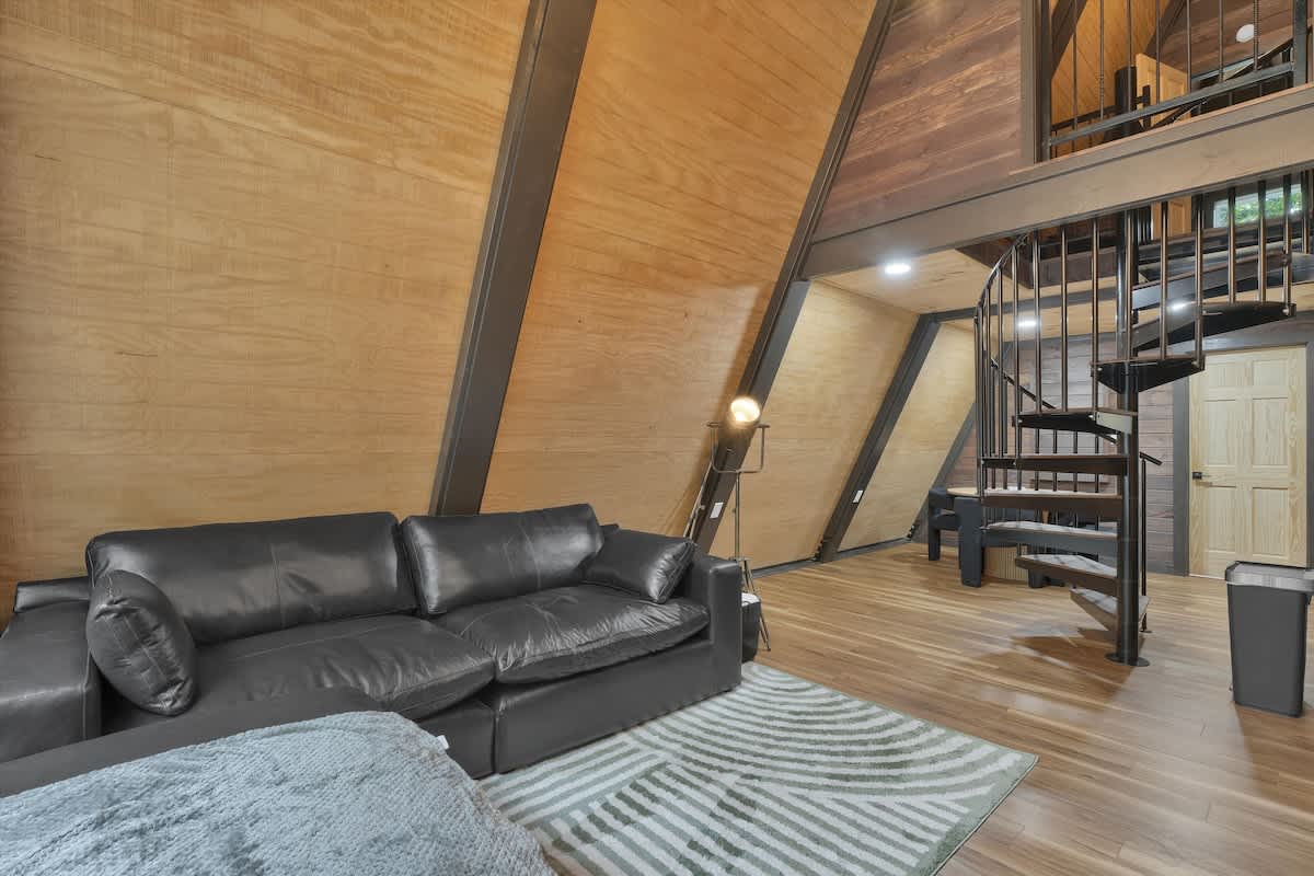 Modern New A-Frame Cabin | Hot Tub | Big Bass Lake