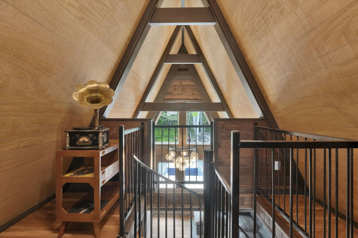 Modern New A-Frame Cabin | Hot Tub | Big Bass Lake