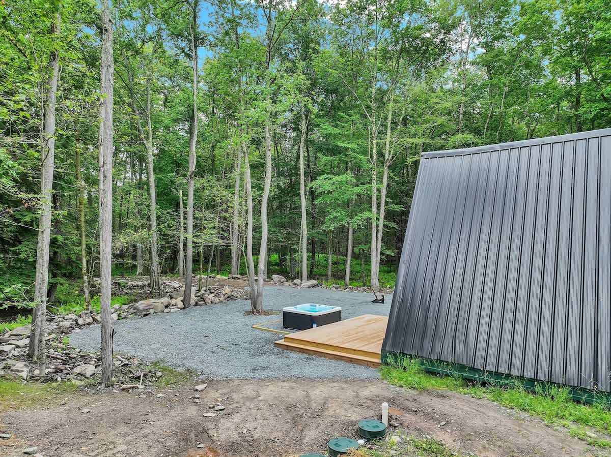 Modern New A-Frame Cabin | Hot Tub | Big Bass Lake