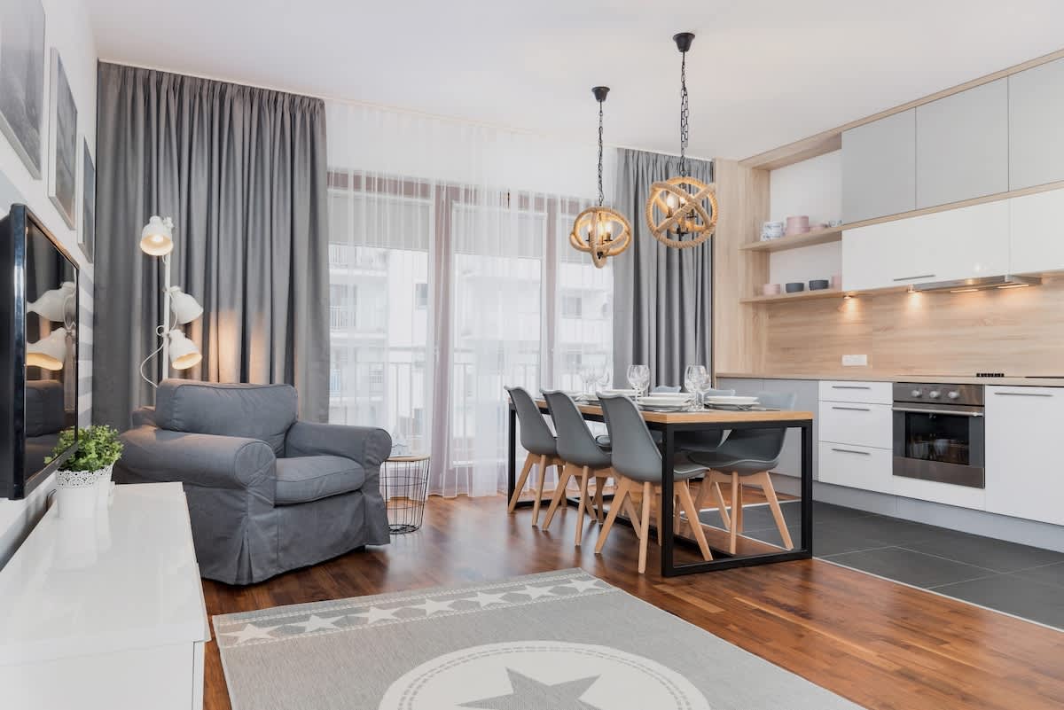 Wojska Polskiego 2E Świnoujście | Family Apartment with 3 Bedrooms | Parking & Balcony | Bright Interiors with Functional Furnishings  — Świnoujście, Województwo zachodniopomorskie — vacation rental