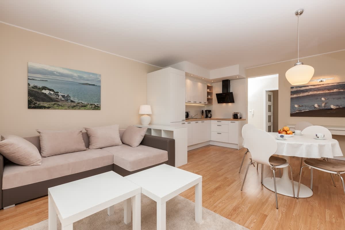 Zdrojowa 20 Świnoujście | Beige Apartment | Remote Work | 450 m from the Beach | Near the Zdrojowy Park — Świnoujście, Województwo zachodniopomorskie — vacation rental
