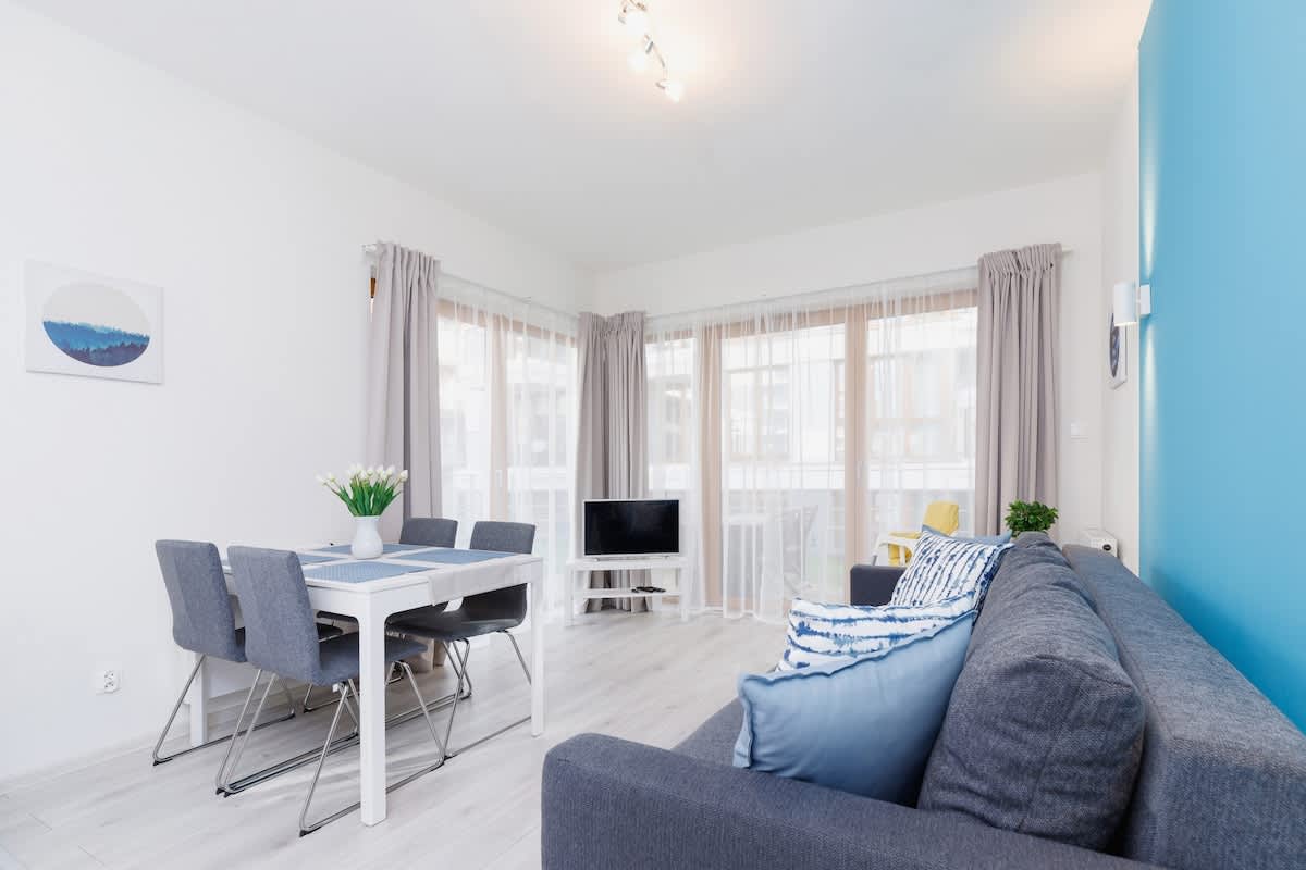 Rakowicka 20H | White and Blue Apartment | Terrace — Kraków, Województwo małopolskie — vacation rental