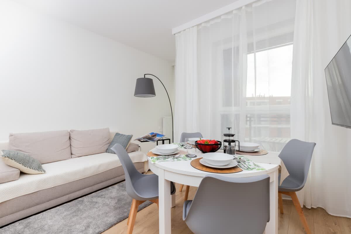 Wałowa 25 Gdańsk | Bright Studio with Desk for Remote Work — Gdańsk, Województwo pomorskie — vacation rental