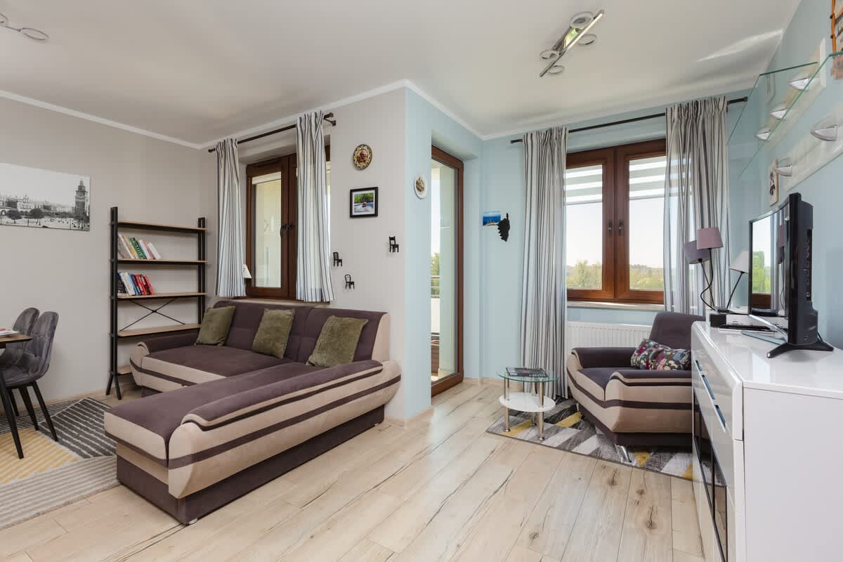 Na Zakolu Wisły 12A Krakow | Apartment with a View | Balcony — Kraków, Województwo małopolskie — vacation rental