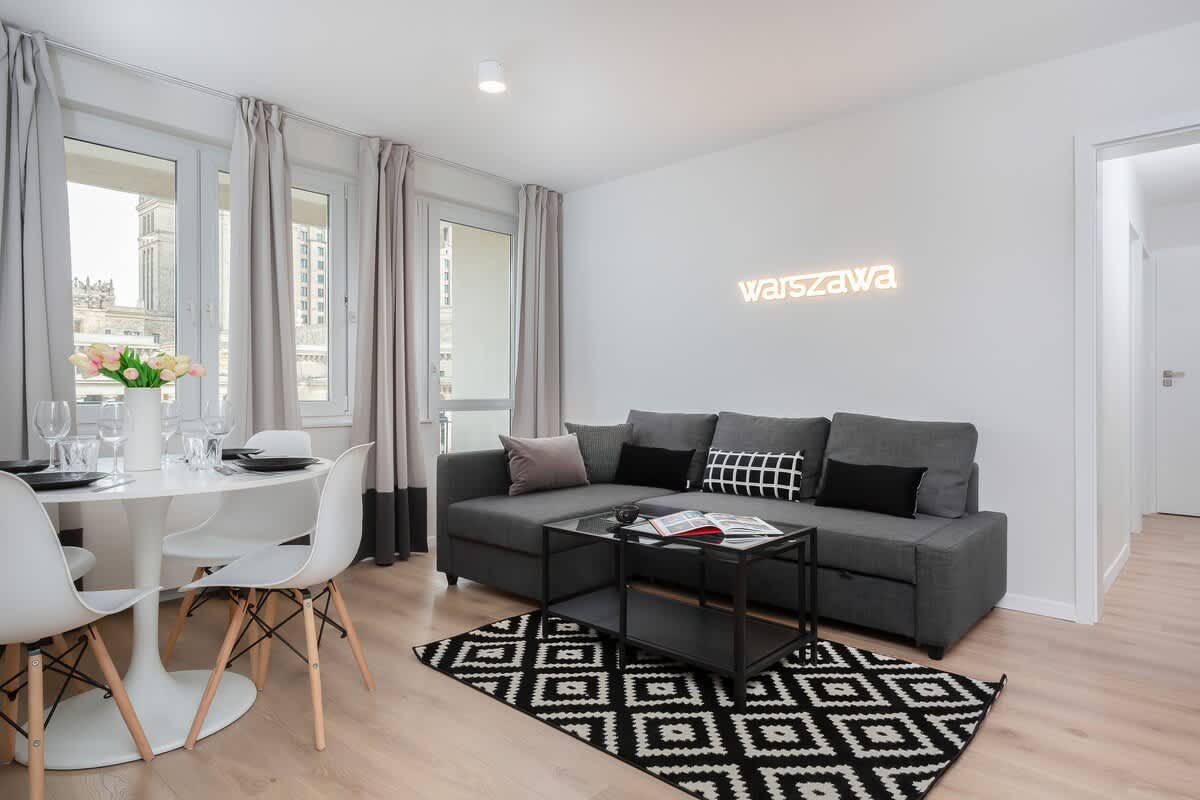 Emilii Plater 47 Warsaw | Apartment with a view of the Palace of Culture and Science | Remote work — Warszawa, Województwo mazowieckie — vacation rental