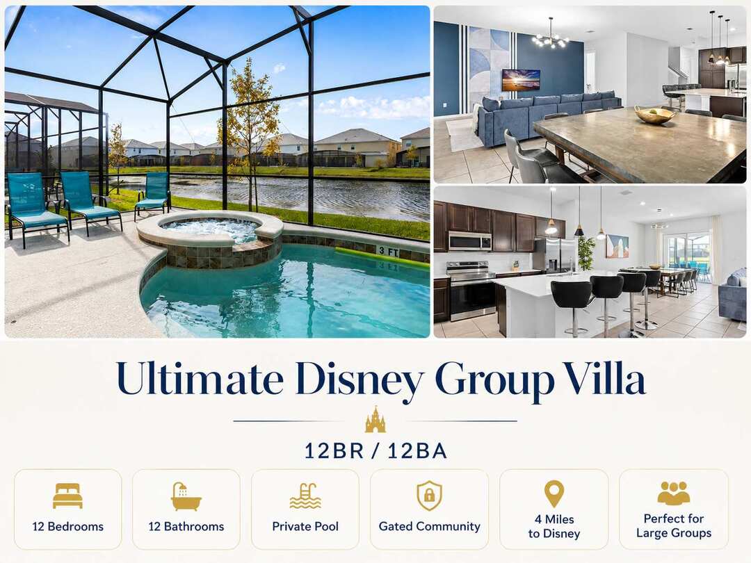 12BR Resort Villa | Pool, Gym & Clubhouse