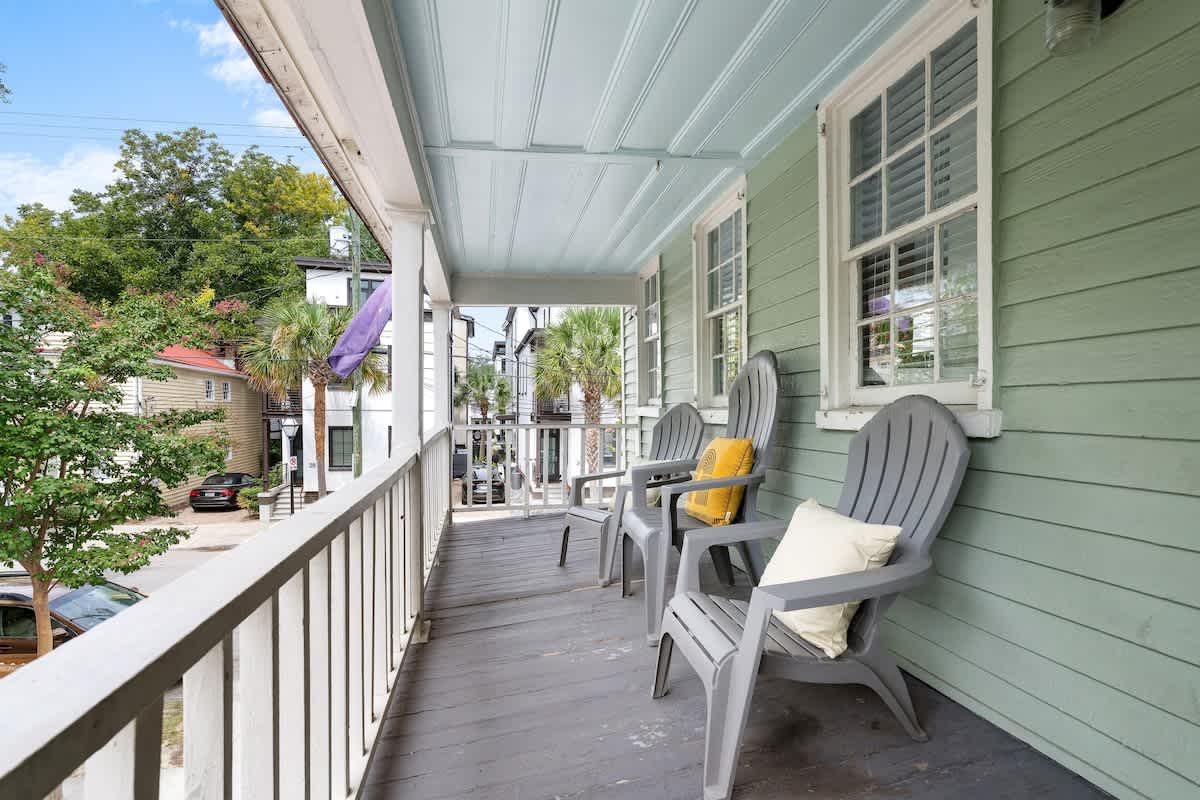 Plenty of room to relax on the outdoor porch
