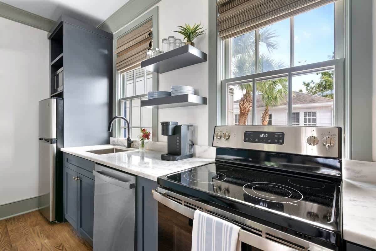 2nd Floor fully stocked kitchen with brand new appliances 
