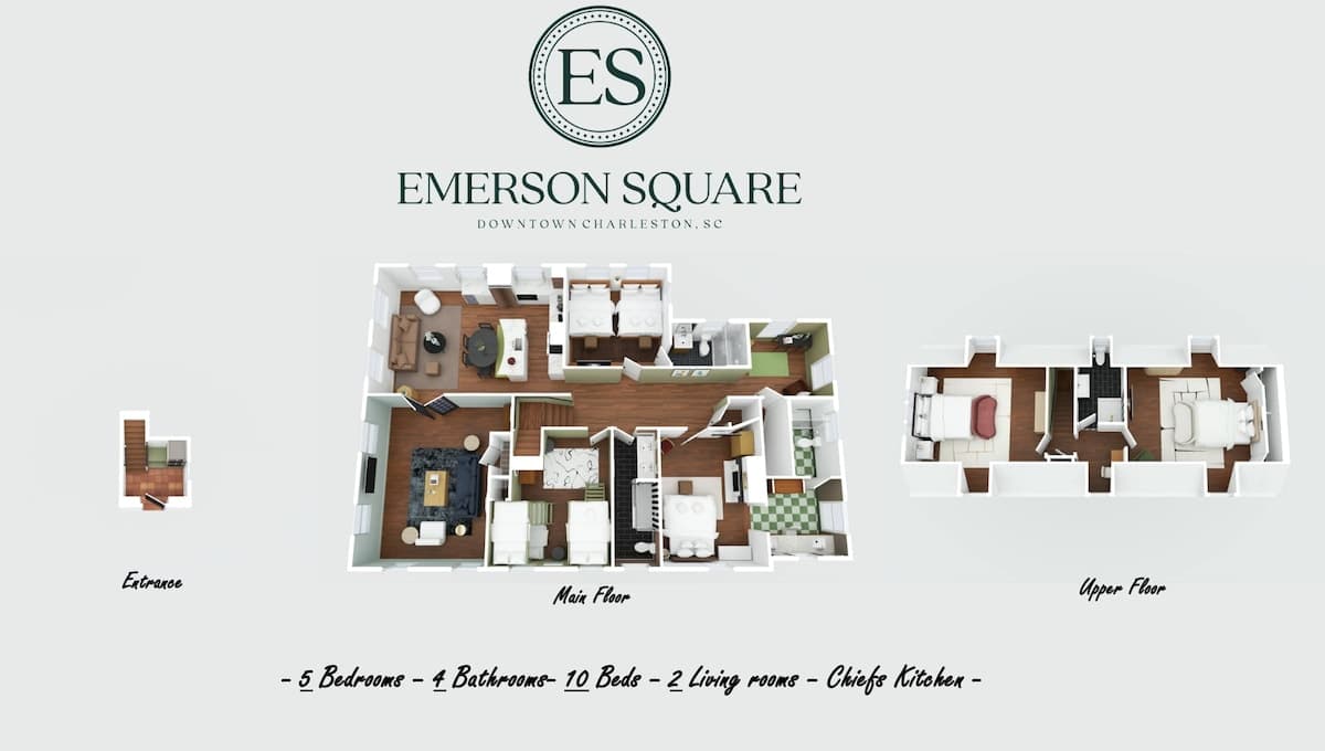 Floor plan of the rental