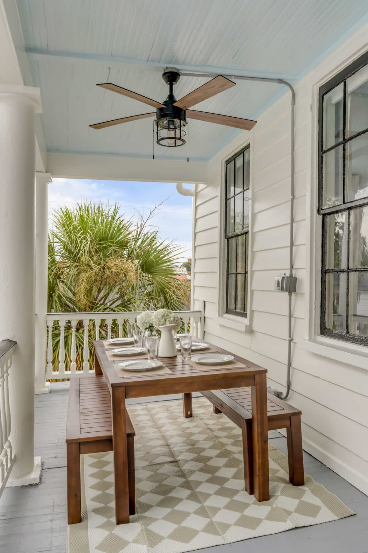 Outdoor dining space