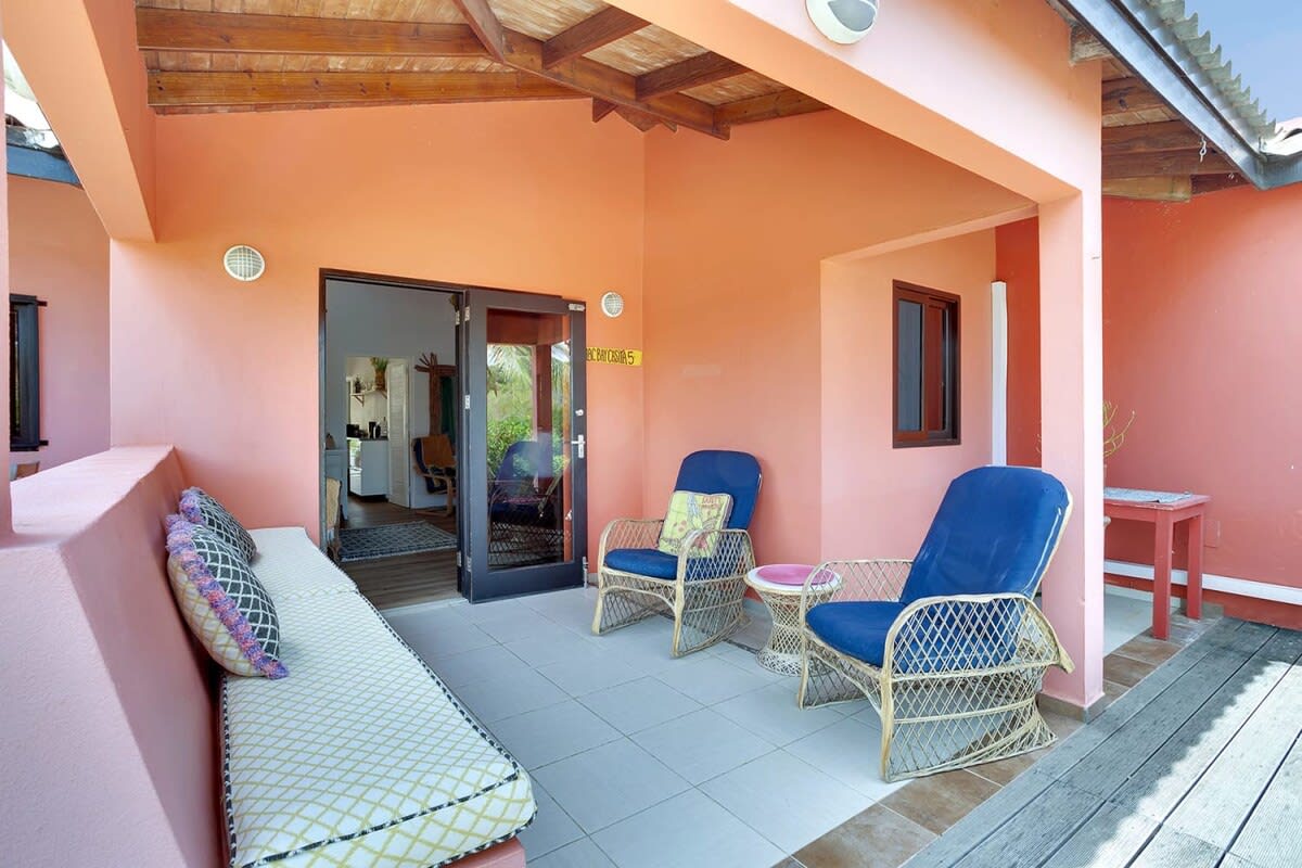 Lac Bay Casita 5 near windsurfing paradise Lac Bay in Kralendijk, interior and surroundings