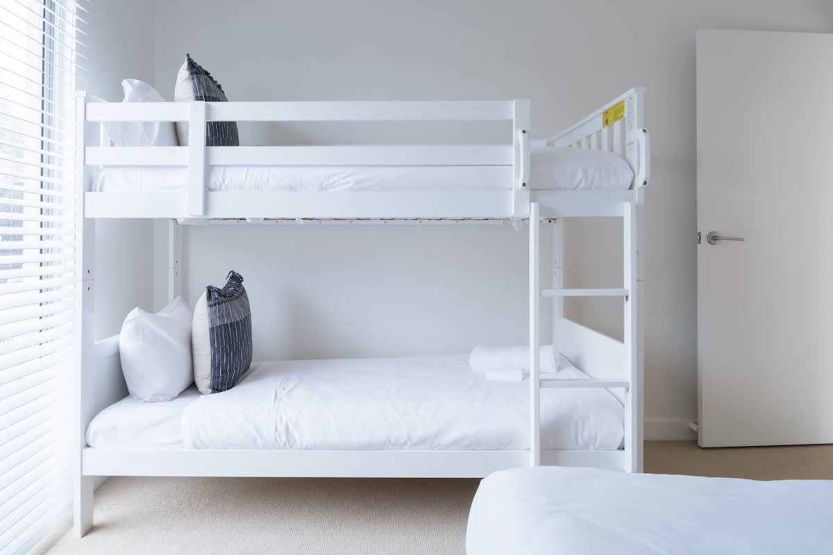 Downstairs Queen and bunks