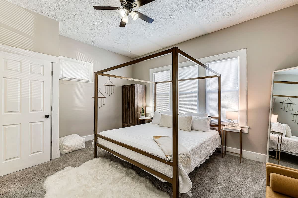 Master Bedroom with King Bed + Ensuite Bathroom