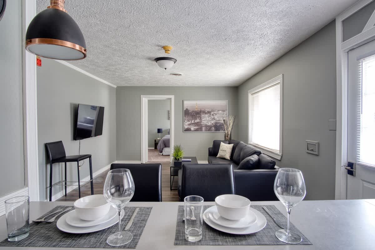 Open Living Area with Breakfast Bar