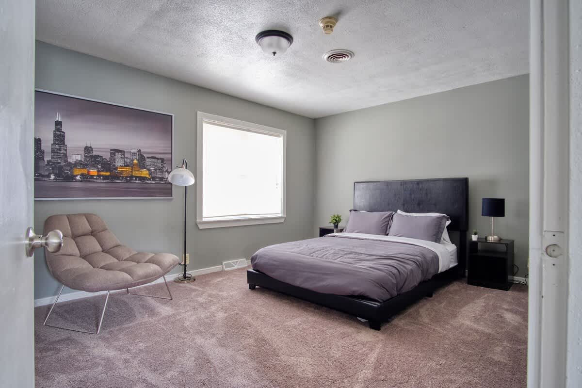 Master Bedroom with Queen Bed | A Quiet, Comfortable Space to Recharge at the End of the Day