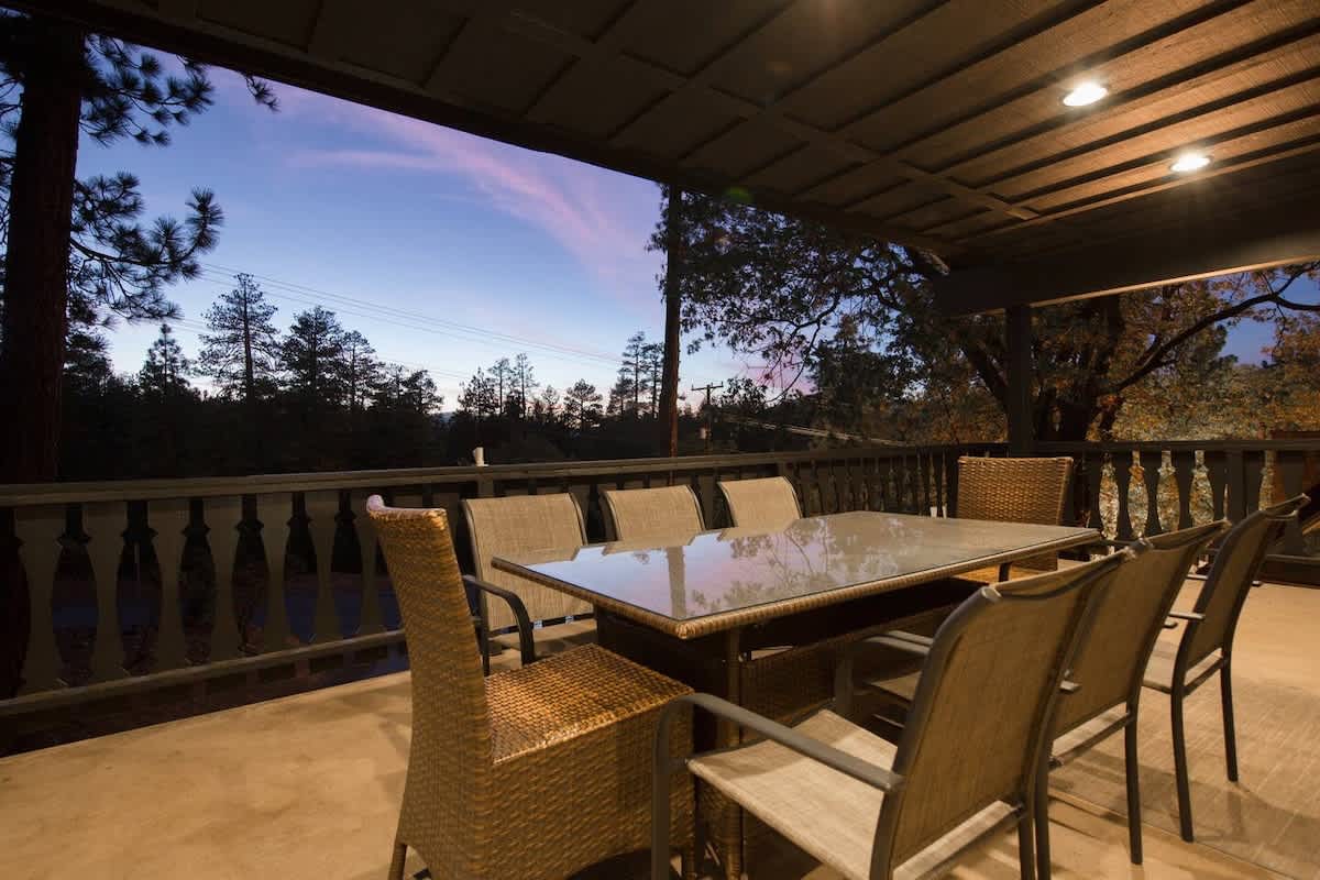 Huge upper Private Patio. Enjoy the mountain view while you BBQ