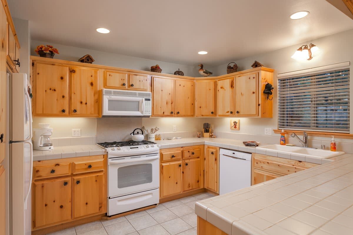 Country kitchen with all appliances