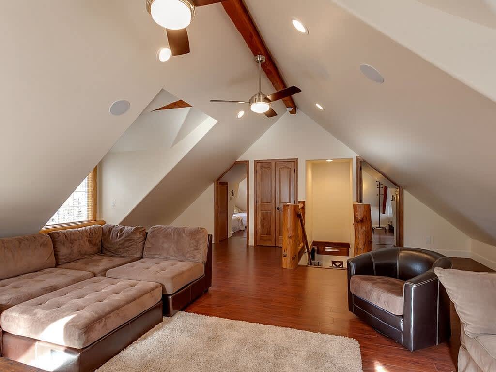 Upstairs living area and bedrooms