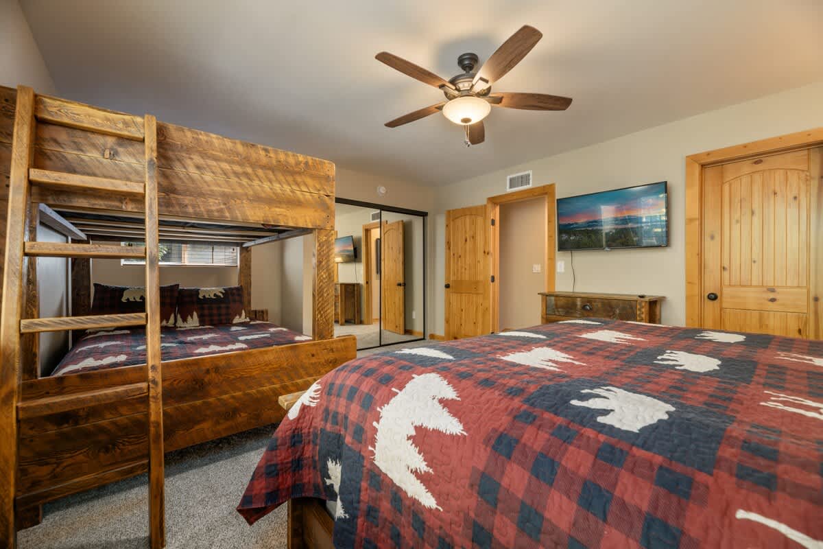 Bedroom 2 bunk and Smart TV