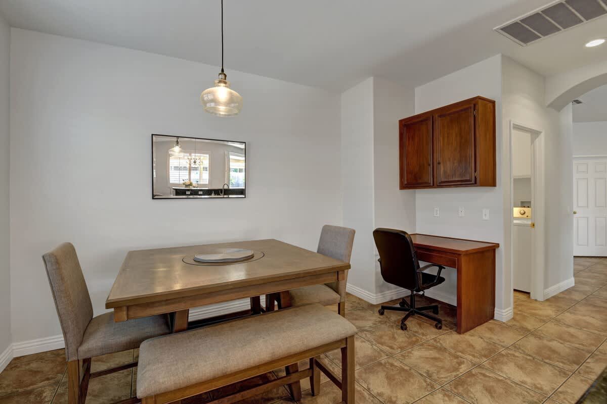 Second area for dining or remote work