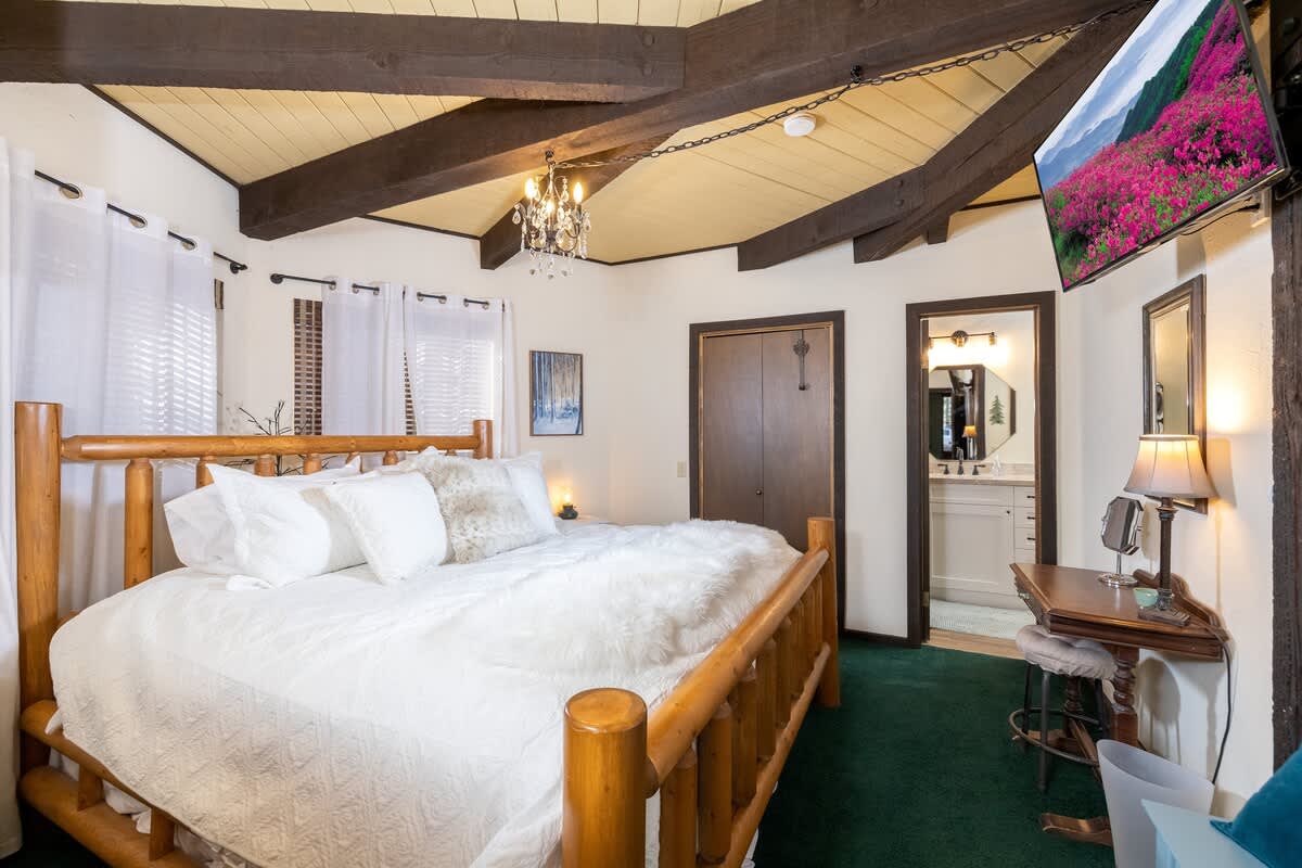 Primary bedroom with King bed