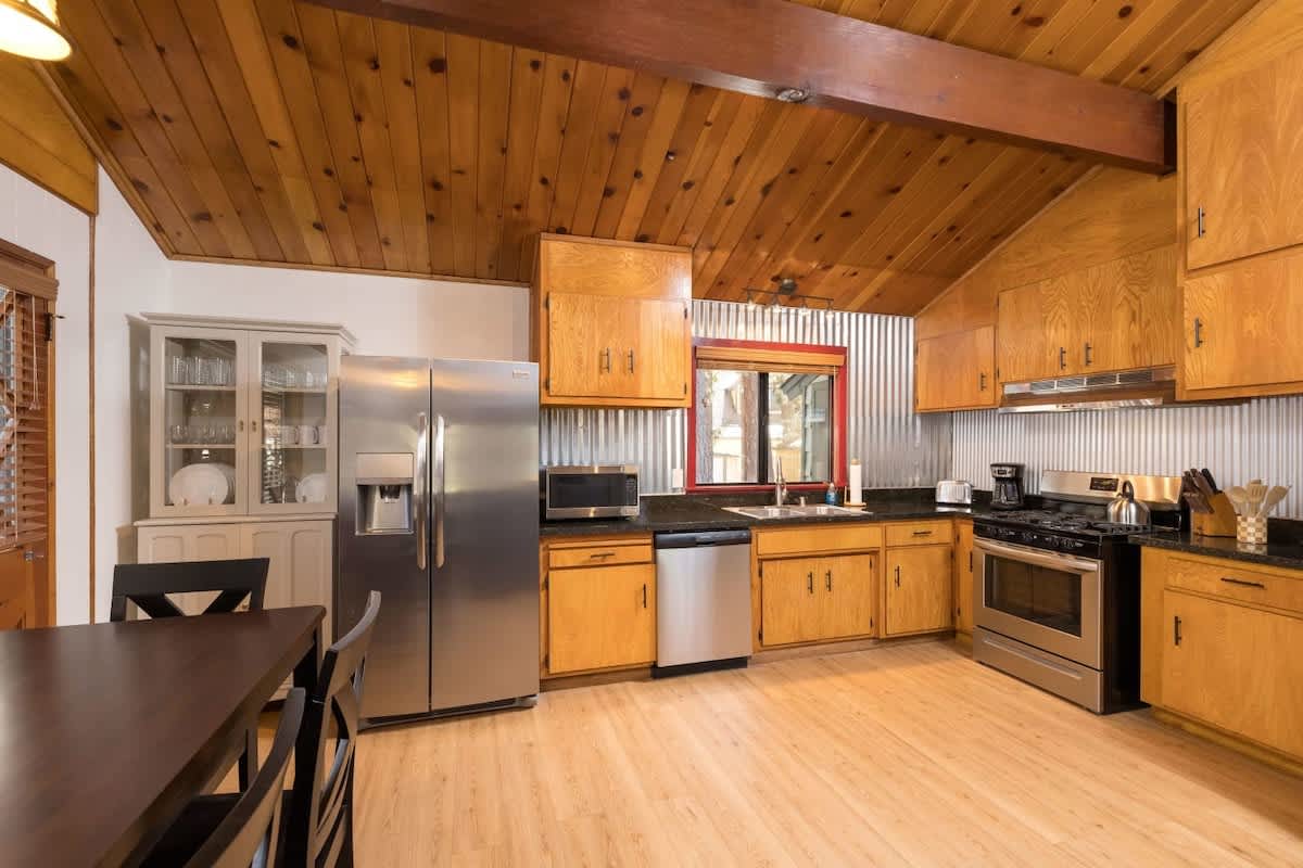 Remodeled kitchen with granite counters