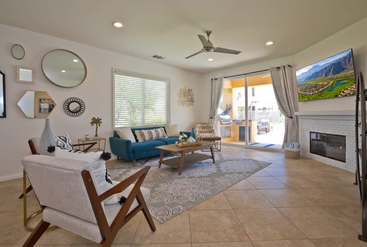 Plenty of living area to watch your favorite show or sporting event.