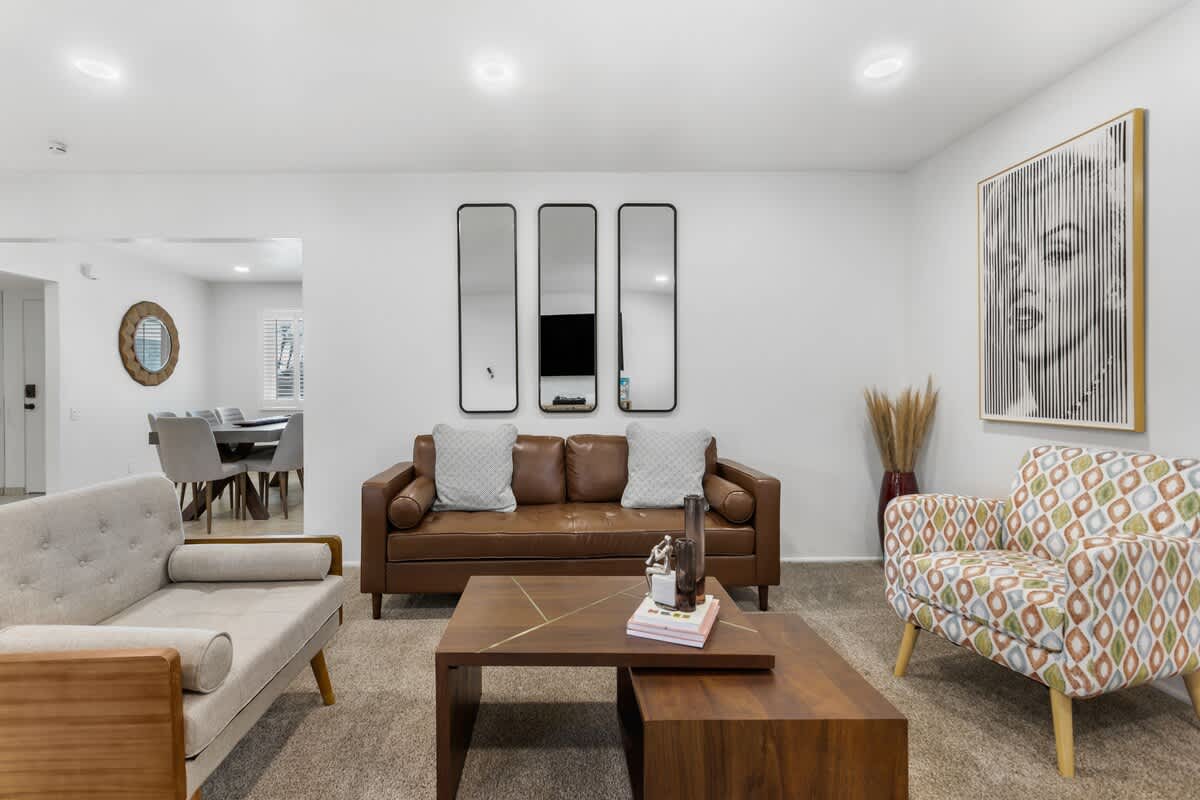 Open and fresh living area with comfortable seating.