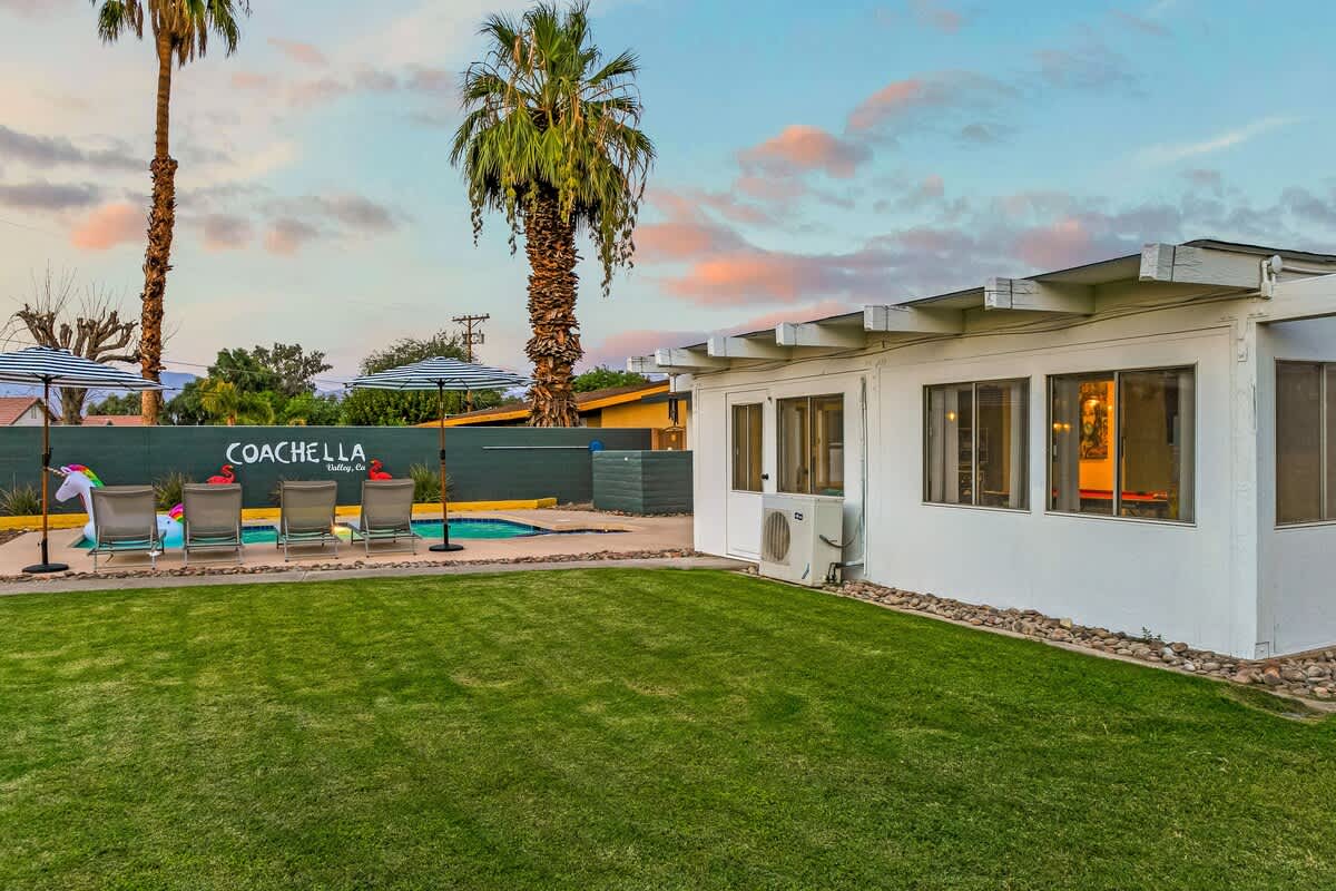 Enjoy your time at this private desert oasis.